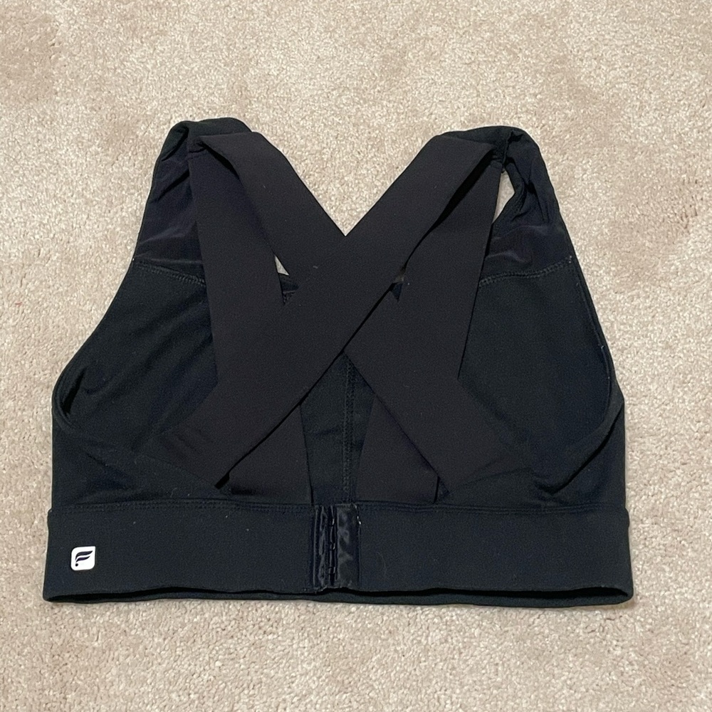 Fabletics criss-cross Black Sports Bra